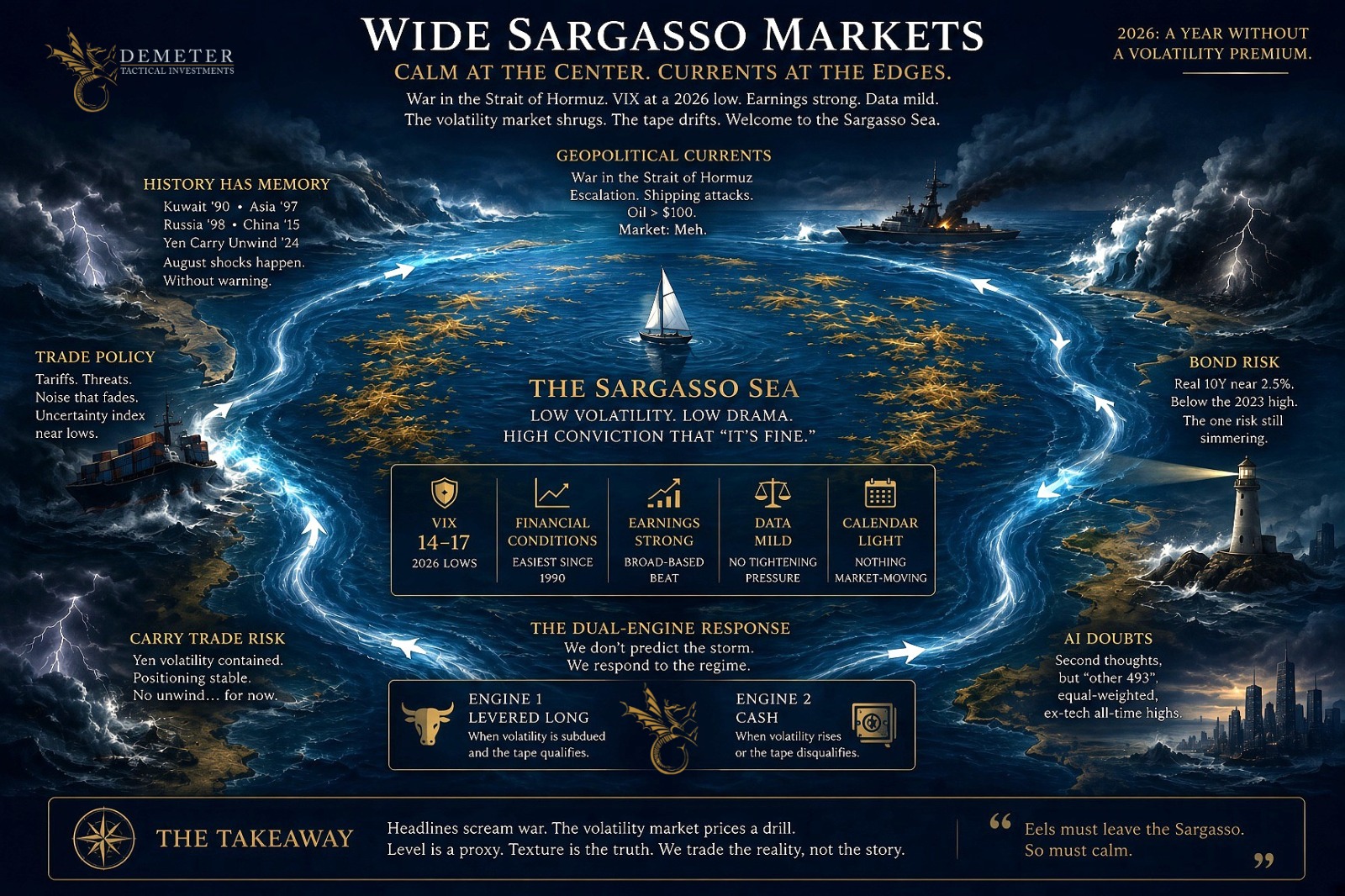 VIX and Strait of Hormuz market volatility commentary by Demeter Tactical Investments